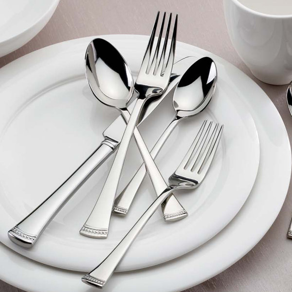 Lenox Portola - Set Di 4 Forchette Da Tavola Eleganti, Acciaio Inox 18/10 - Foto 9